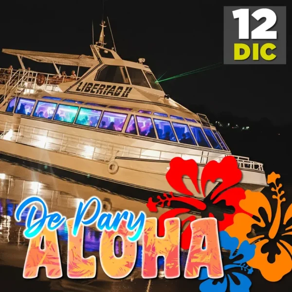 Fiesta en Barco De Pary Aloha, temática tropical, Olivos, Buenos Aires
