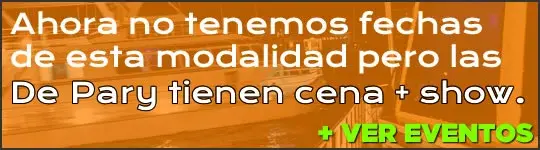 No hay eventos de este tipo pero hay De Pary que son temáticas y con cena.