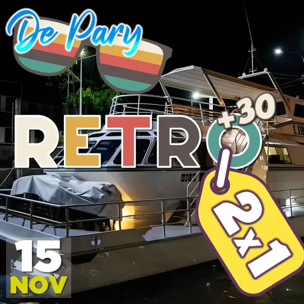 2x1 en entradas para la Fiesta en Barco De Pary +30
