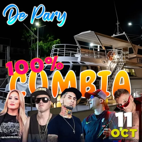 Fiesta en Barco De Pary 100% Cumbia, sábado 11 de octubre en Olivos