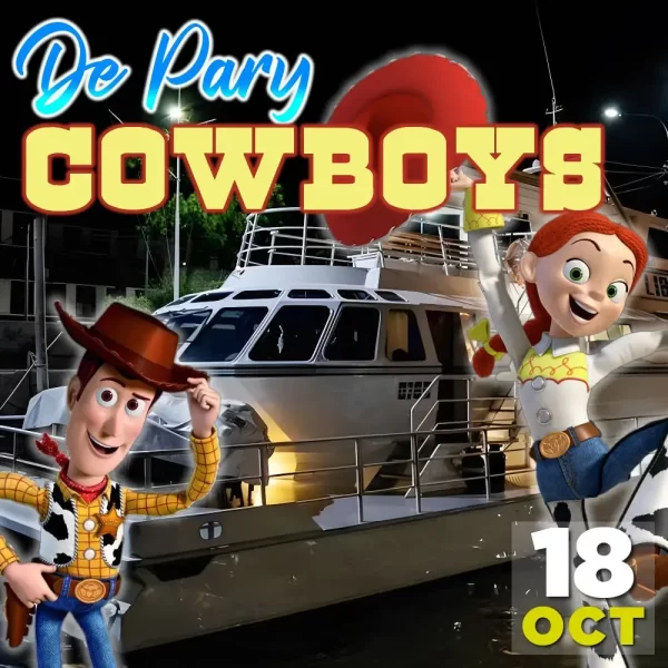 Fiesta en Barco Edición De Pary Cowboys, 18 de octubre en Olivos