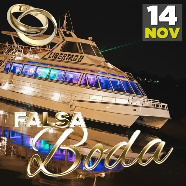 Fiesta en Barco De Pary Falsa Boda, entradas, navegando en Olivos