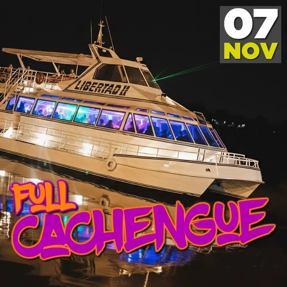 Fiesta en Barco Full Cachengue, en un catamarán que zarpa del Puerto de Olivos