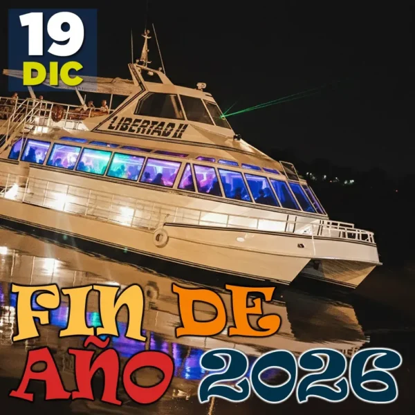 Fiesta en Barco Fin de Año 2026, con cena show, Olivos, Buenos Aires